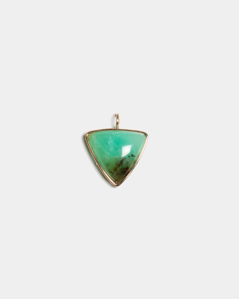 14k Chrysoprase Pendant