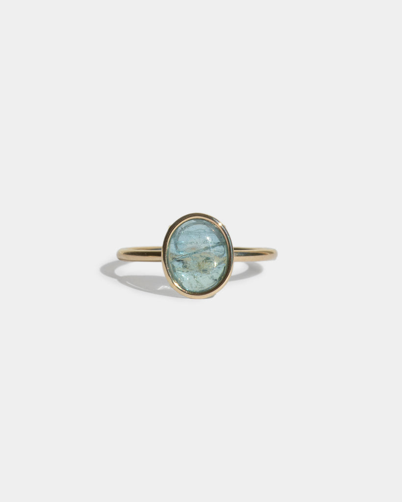 14k Small Waves Ring