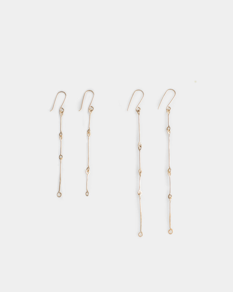 14k Bone Chain Earrings