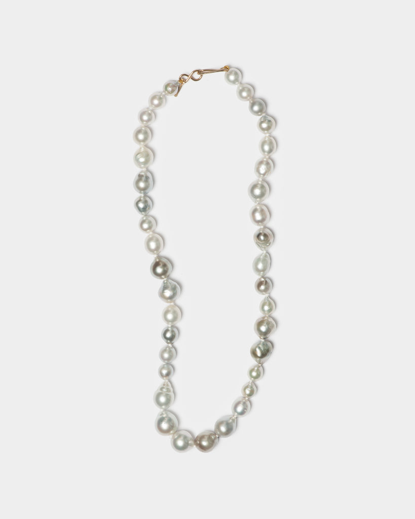 14k Softened Pearl Layering Necklace