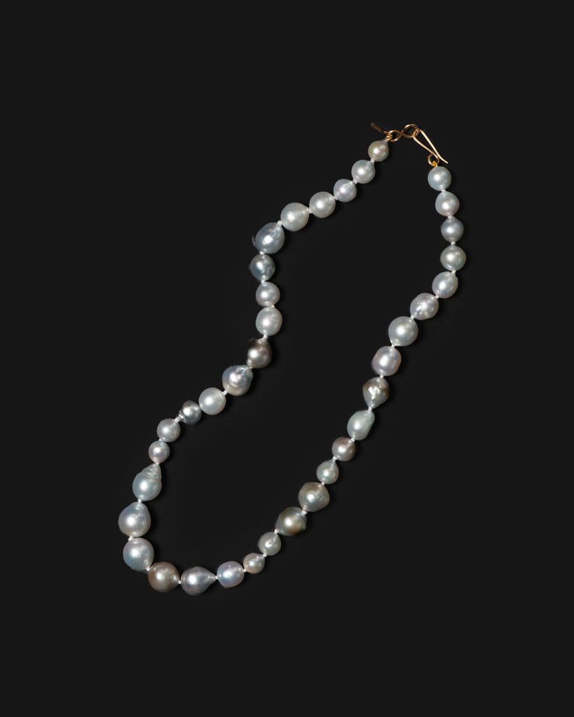 14k Softened Pearl Layering Necklace
