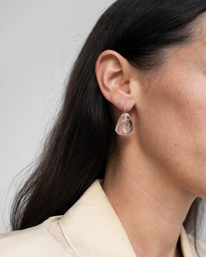 Quartz Drop Earrings