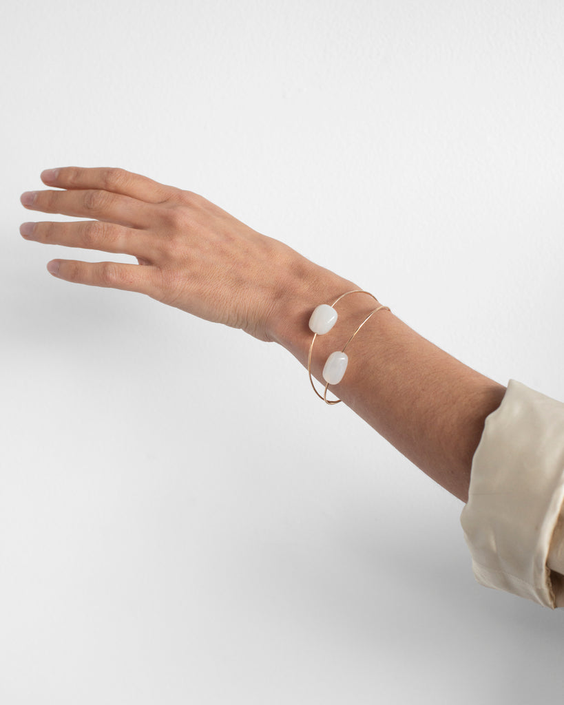 Ceylon Moonstone Cuff Bracelet