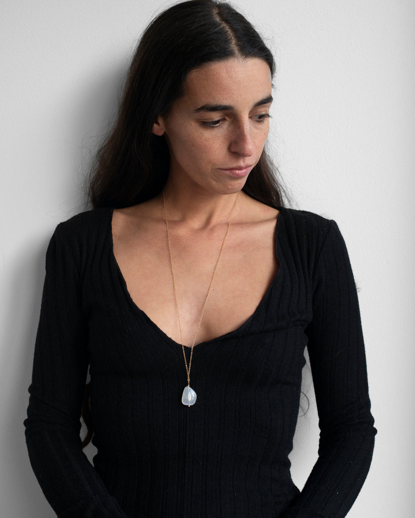Moonstone Drop Necklace