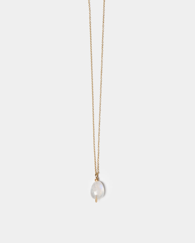 Petite Moonstone Drop Necklace