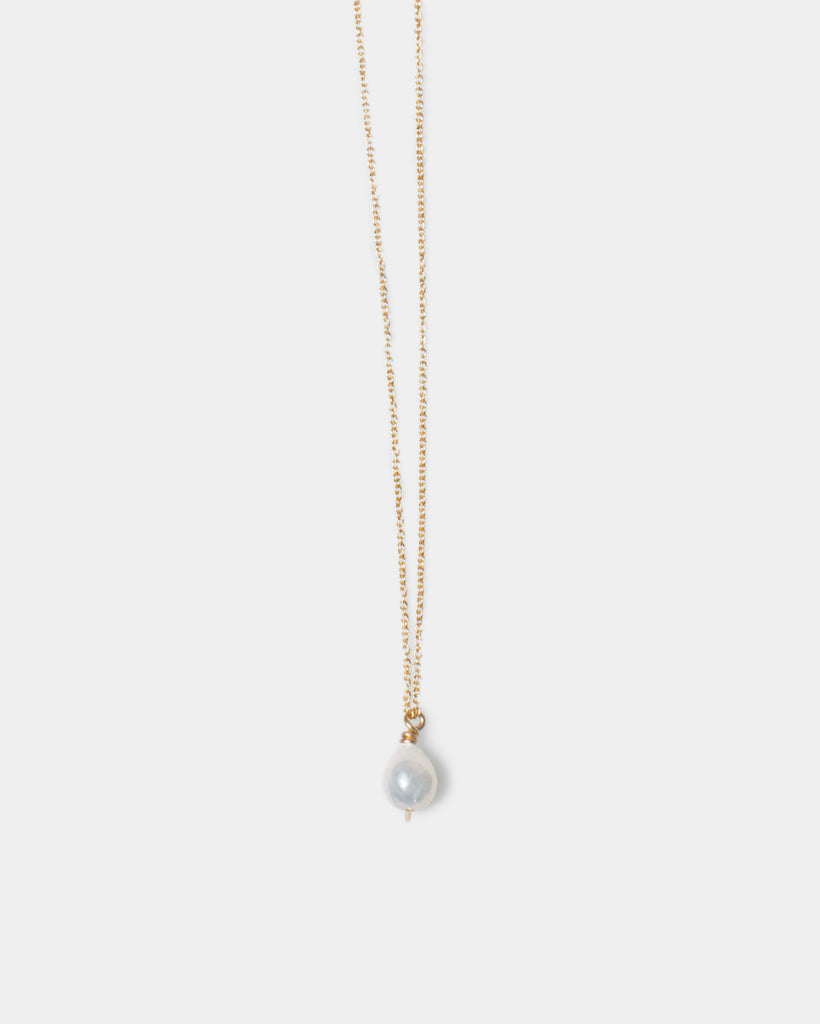 Petite Baroque Pearl Drop Necklace