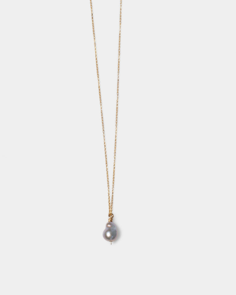 Petite Baroque Pearl Drop Necklace
