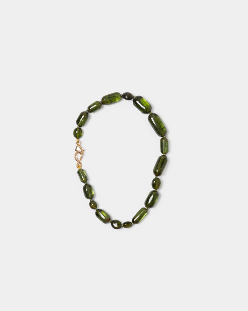 14k Tourmaline Capsule Layering Bracelet