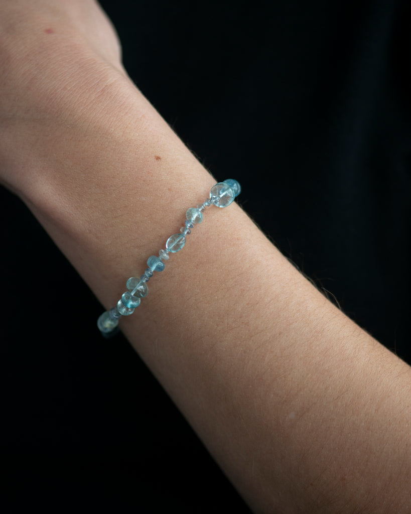 14k Sound Waves Layering Bracelet