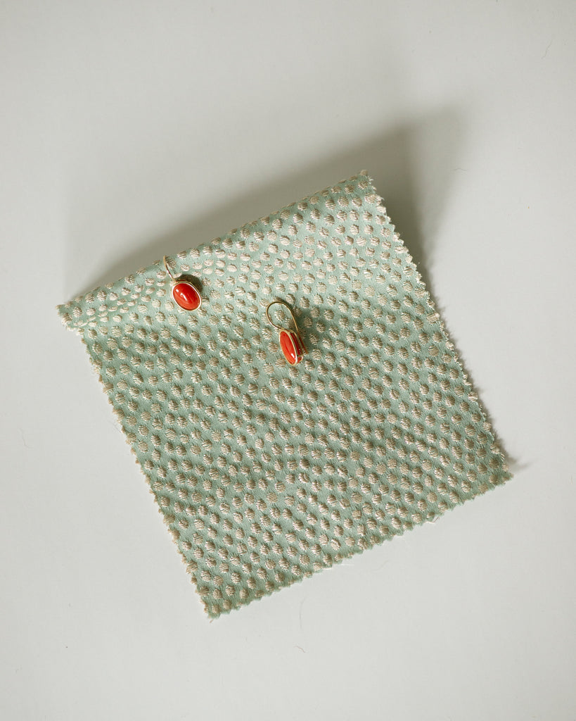 14k Coral Floating Earrings