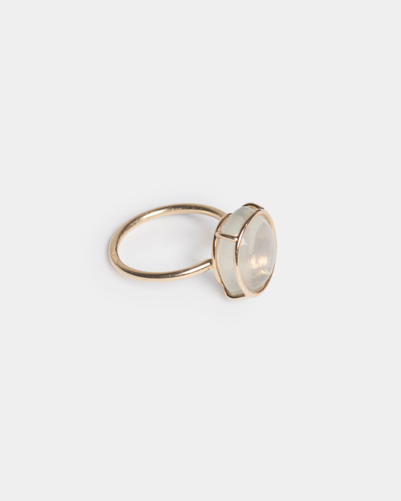 14k Ceylon Moonstone Floating Ring