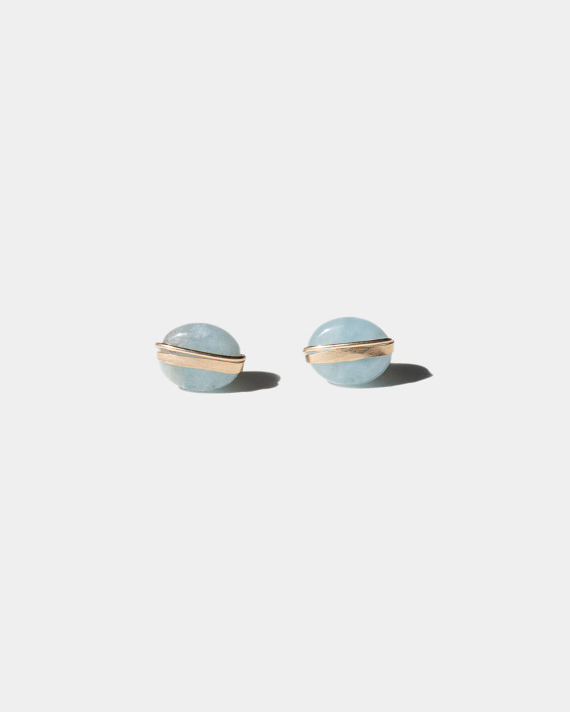 Aquamarine Studs