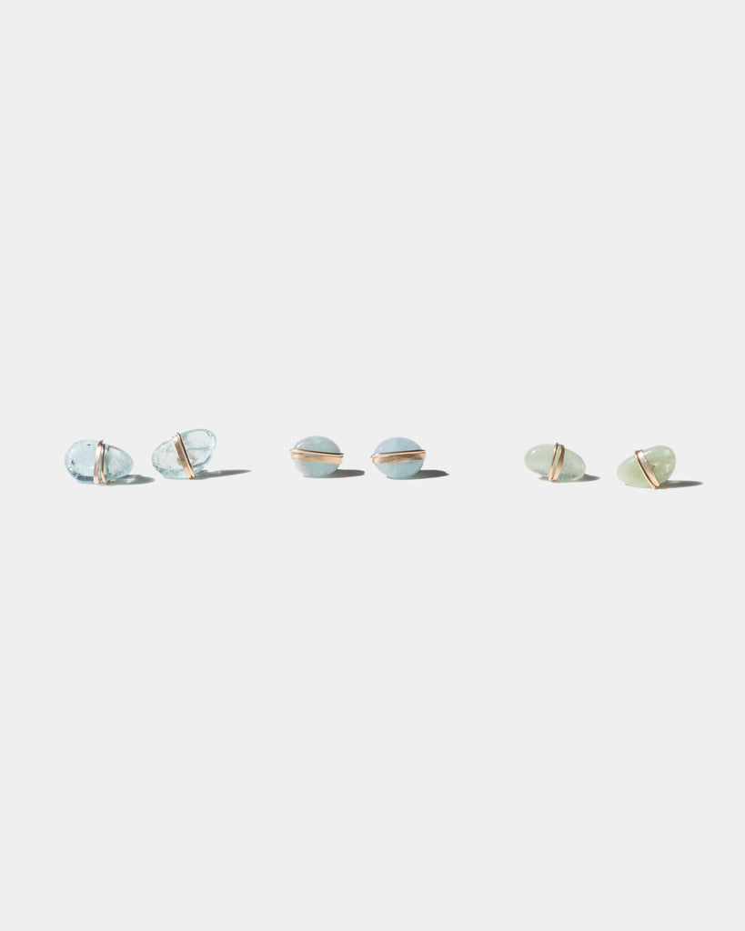 Aquamarine Studs