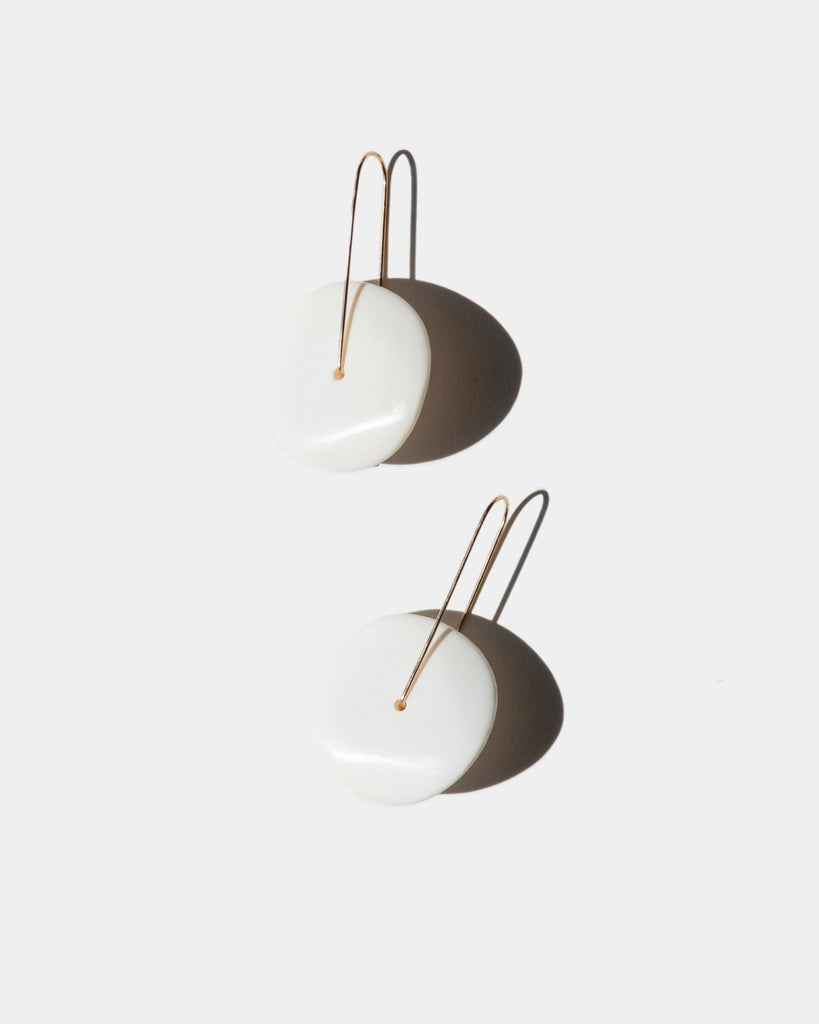 Carved Horn Earrings
