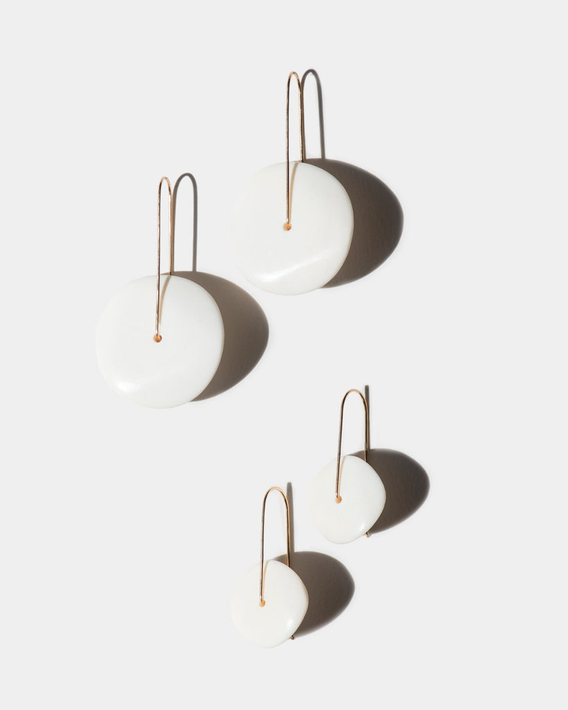 Carved Horn Earrings