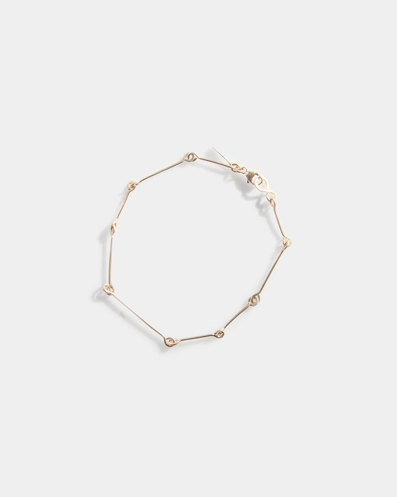 14k Bone Chain Bracelet