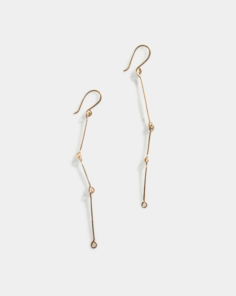 14k Bone Chain Earrings