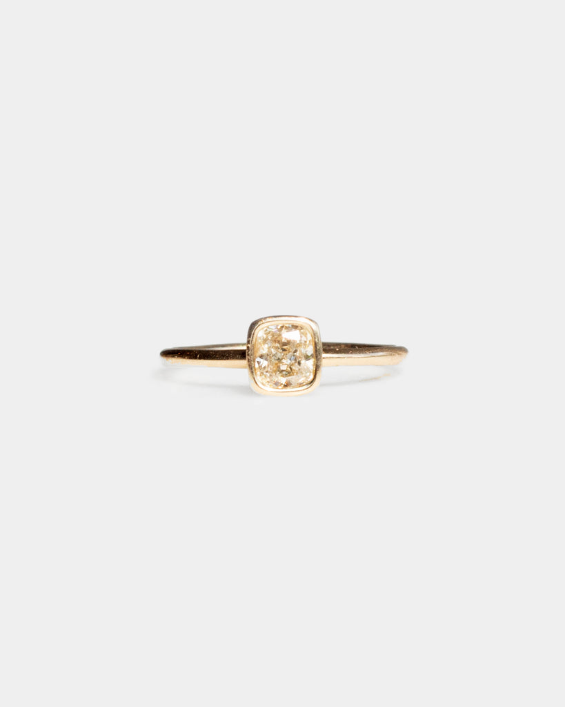 14k Blush Diamond Floating Ring