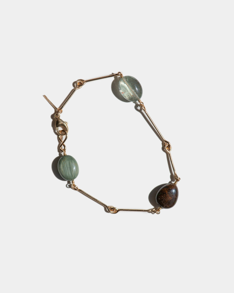 14k Elements Bone Chain Bracelet