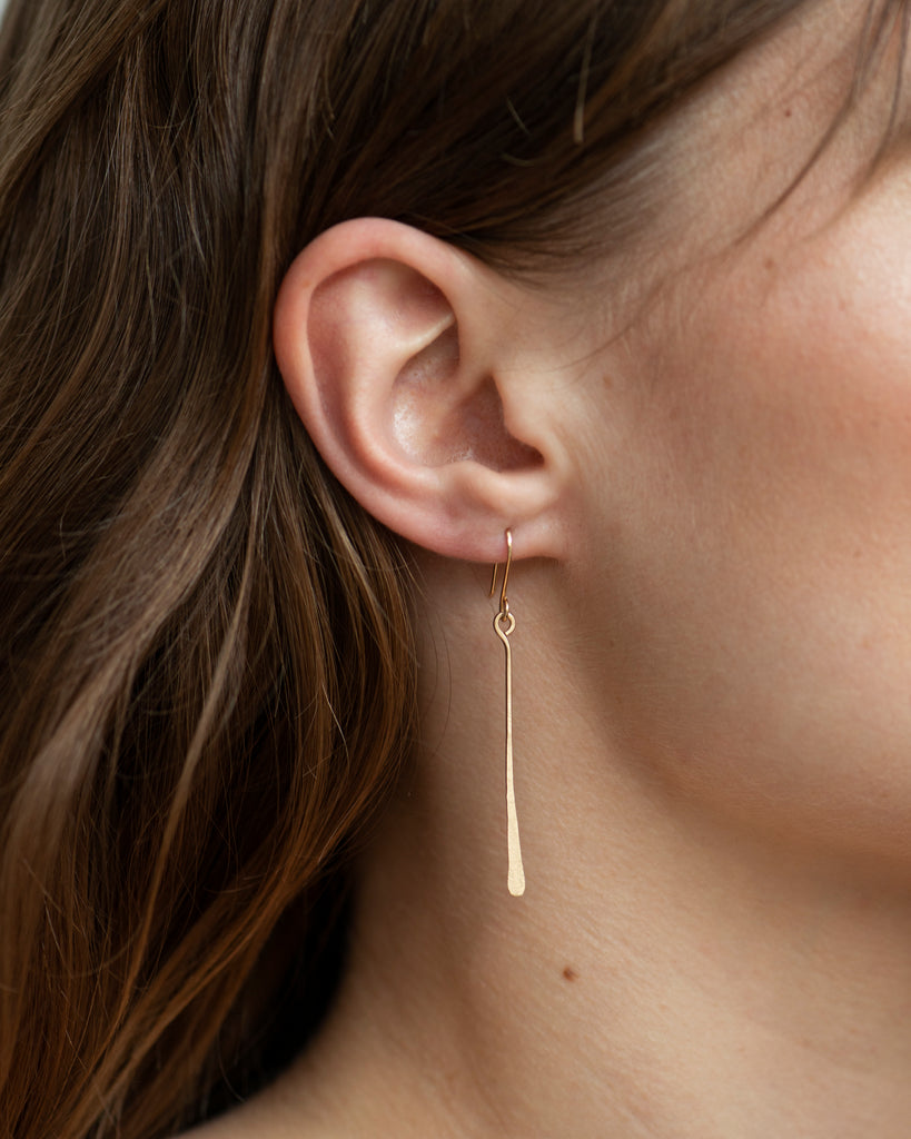 14k Single Fringe Earrings