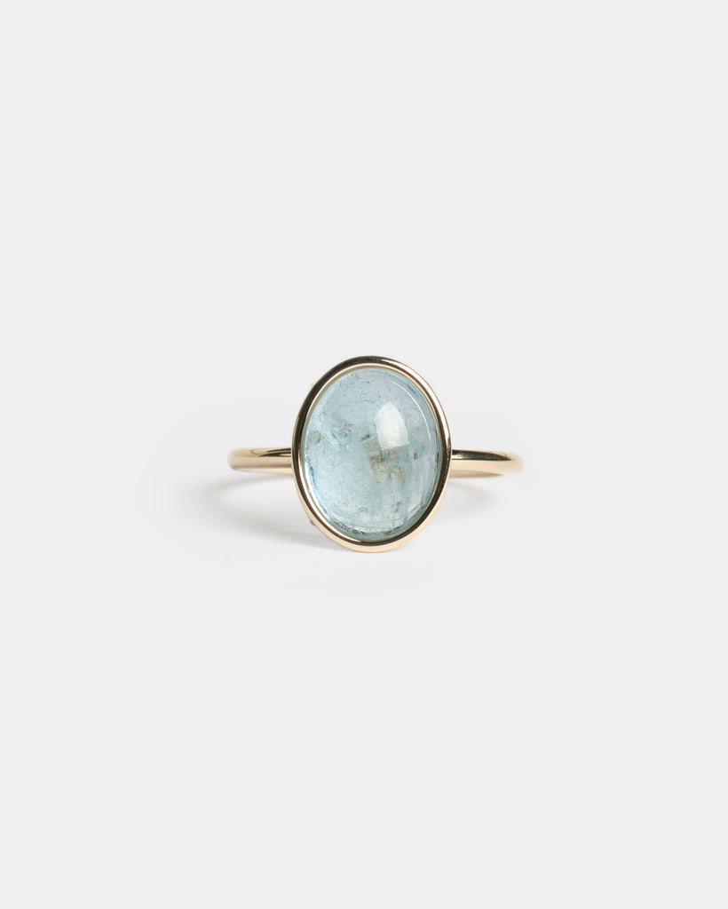 14k Clair Aquamarine Floating Ring