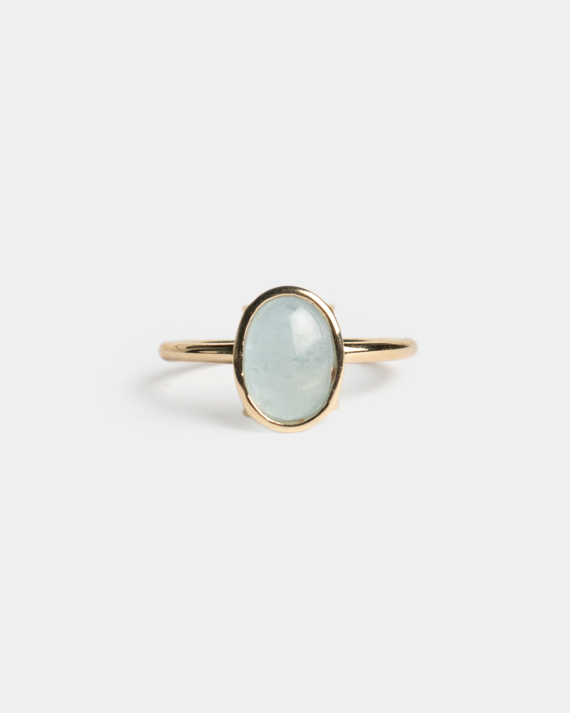 14k Petite Aquamarine Floating Ring