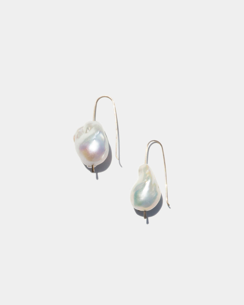 Giant Baroque Pearl Drop Earrings