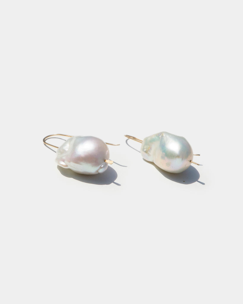 Giant Baroque Pearl Drop Earrings