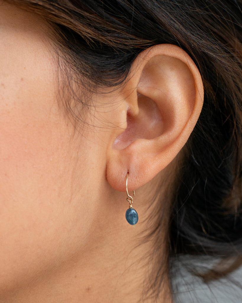 14k Painted Waters Charm Earrings