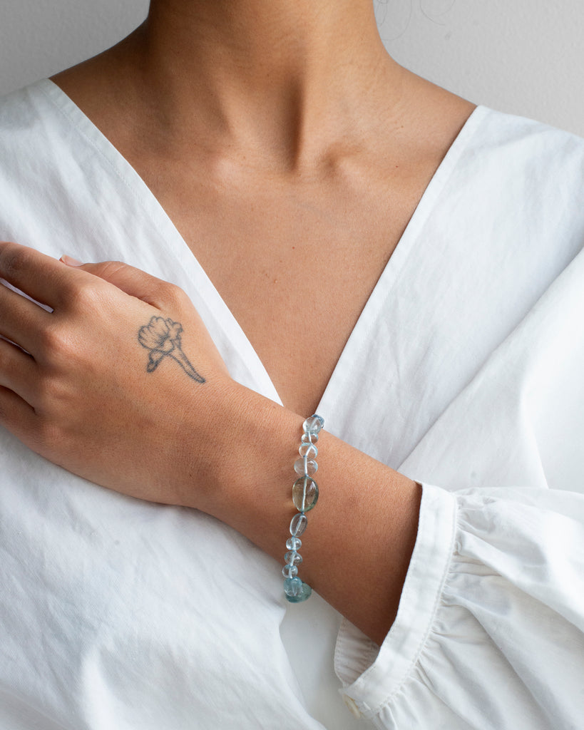 14k Floating in the Ocean Layering Bracelet
