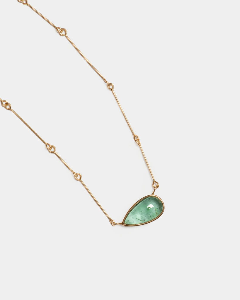 14k Toppled Pear Pendant