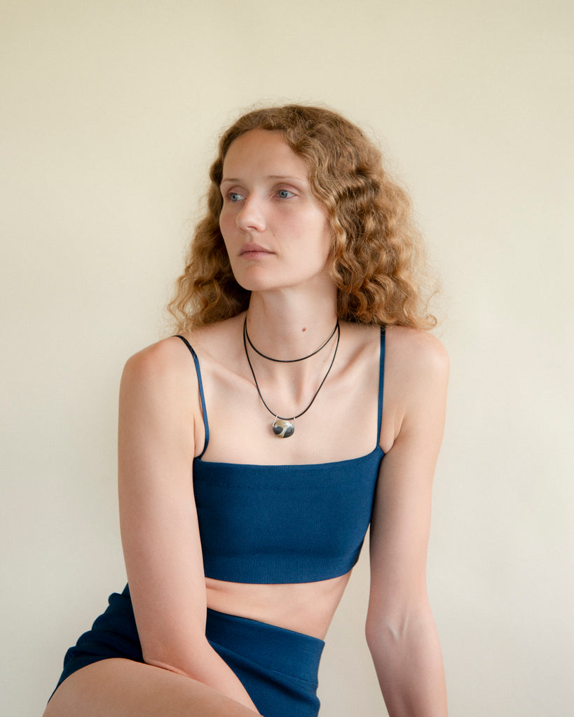 Portoro Marble Cord Necklace