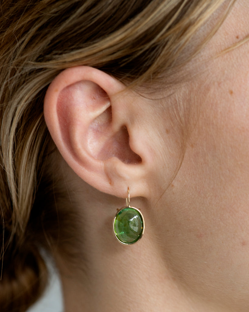 14k Green Waters Earrings