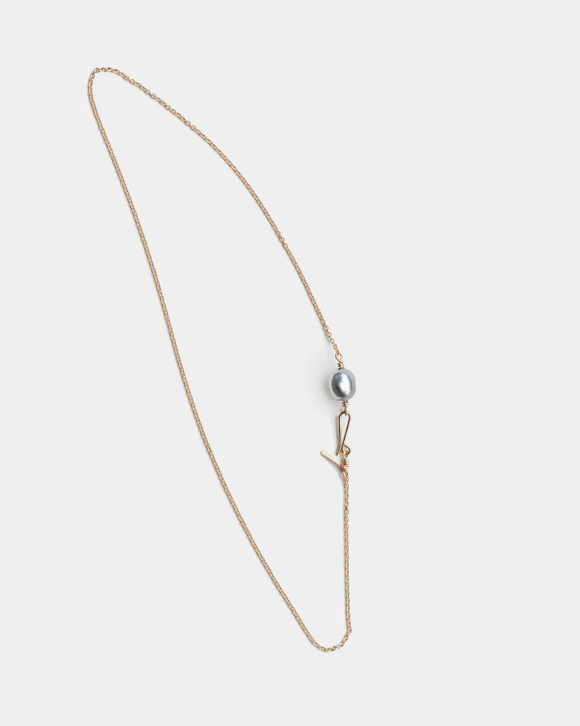 14k Keshi Pearl Chain Necklace
