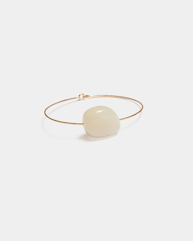 Green Moonstone Cuff Bracelet