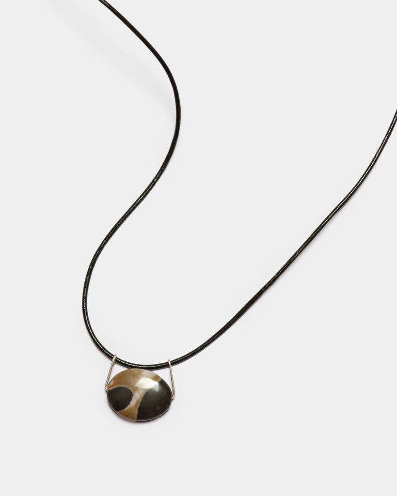 Portoro Marble Cord Necklace