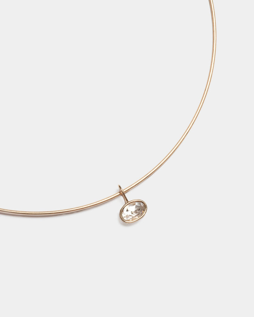 14k Spotted Diamond Floating Pendant