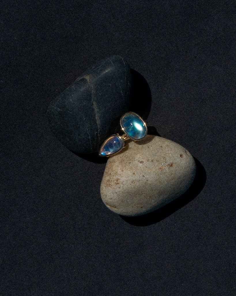 14k All in a Rainbow Floating Ring