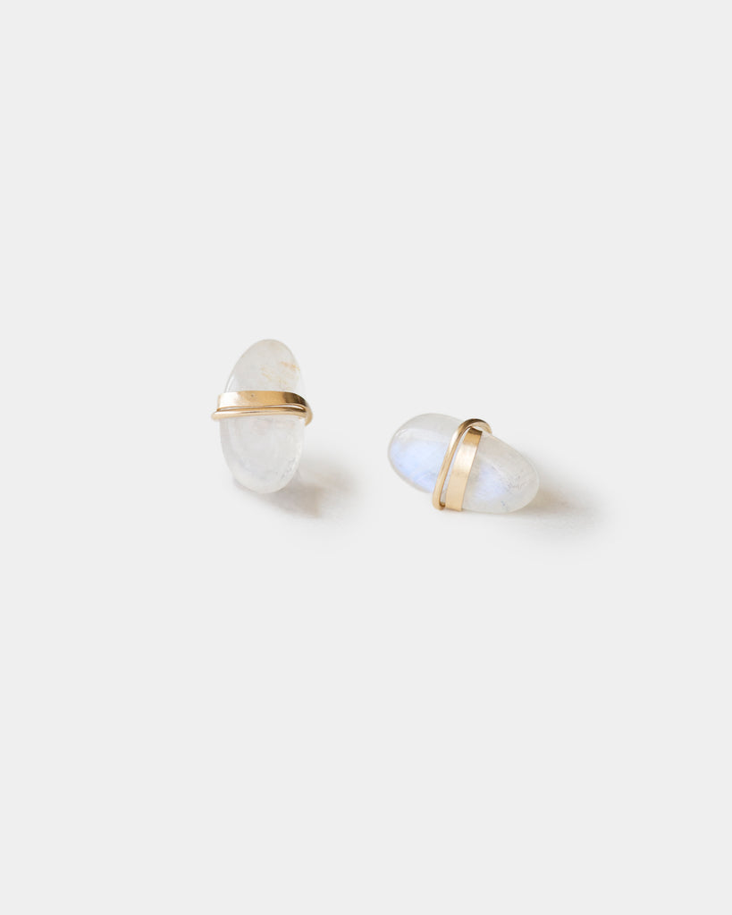 Moonstone Studs