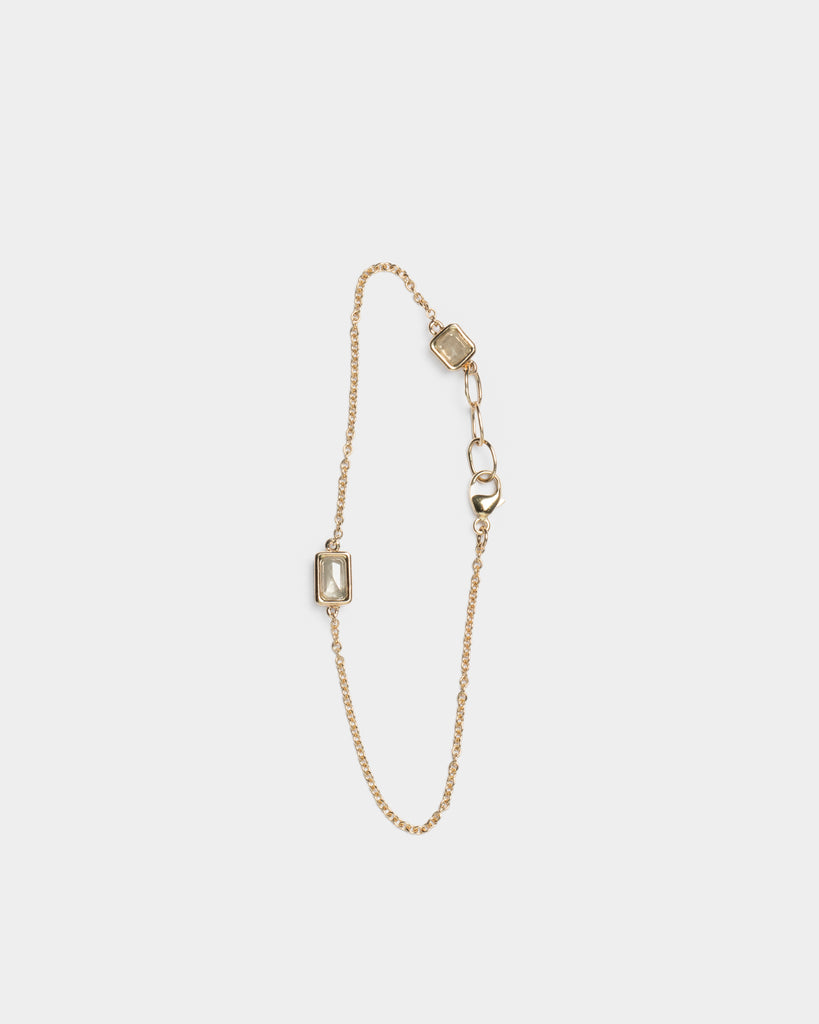 14k Fog in the Windows Diamond Chain Bracelet