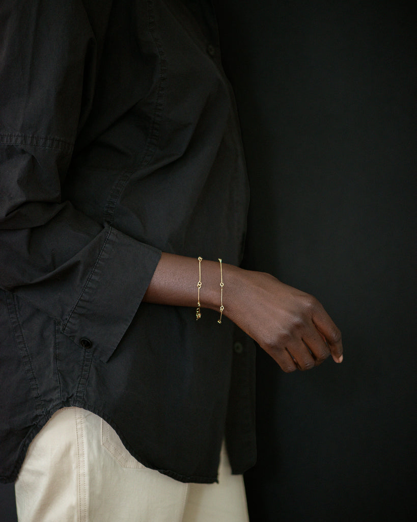 14k Bone Chain Bracelet