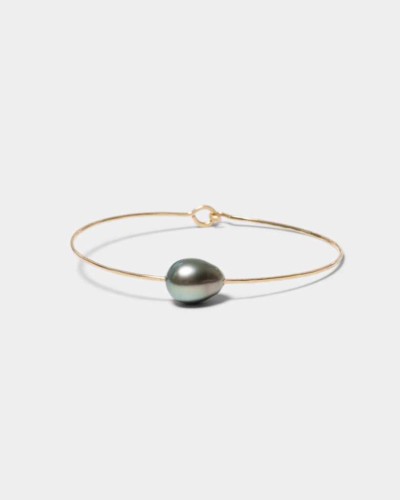 14k Tahitian Pearl Cuff Bracelet