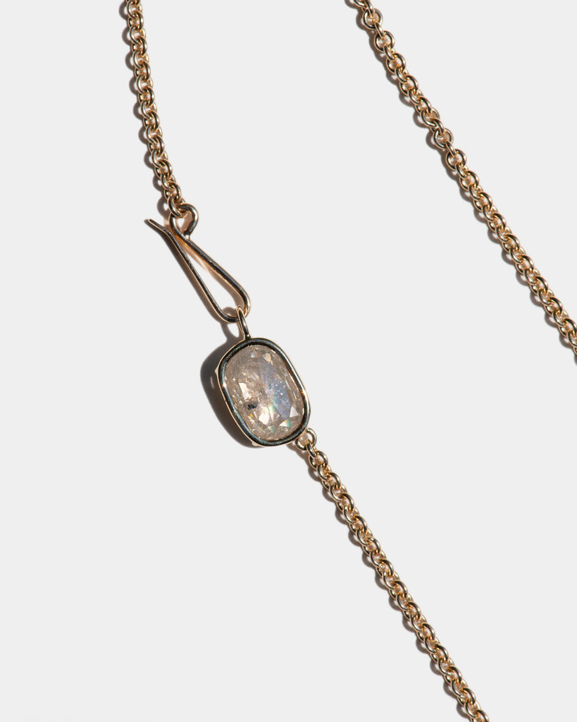 14k Salted Diamond Chain Necklace