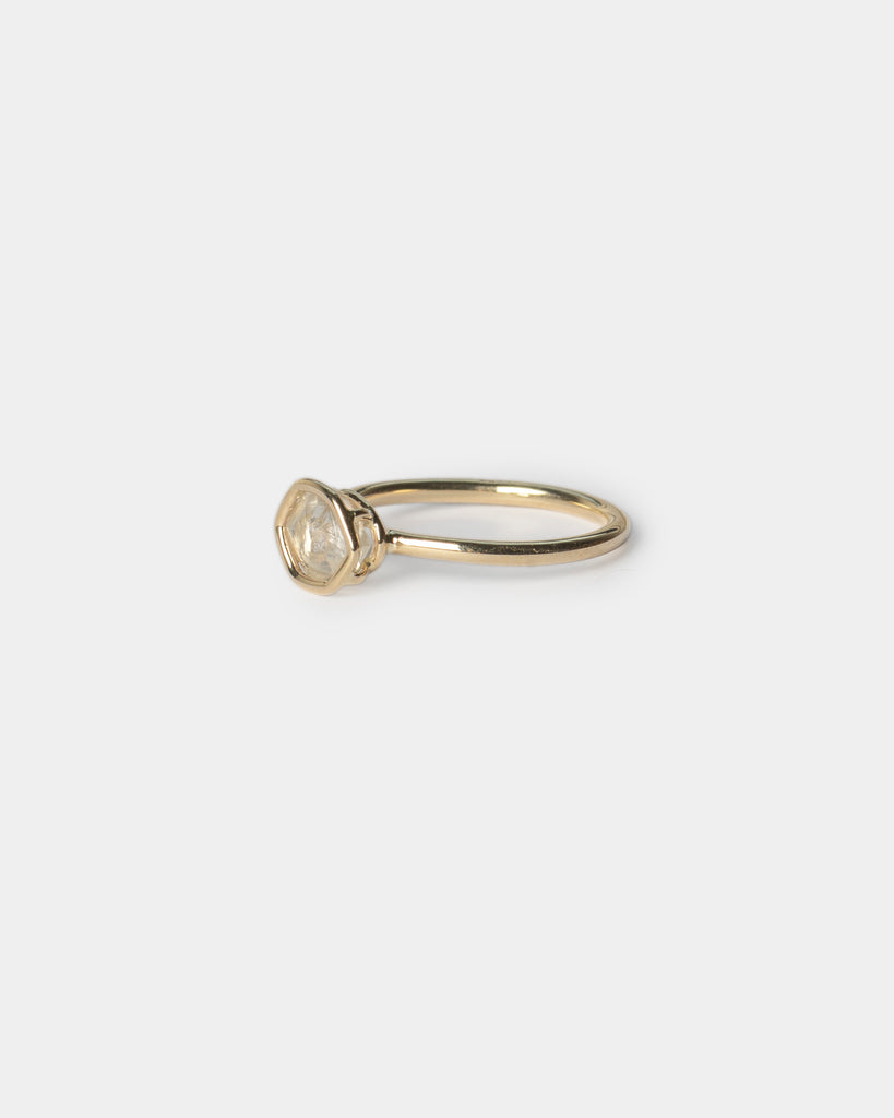 14k Diamond Macle Floating Ring