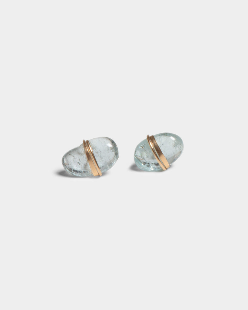 Aquamarine Studs