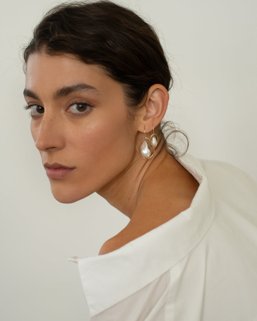 Pearl Orbit Earrings