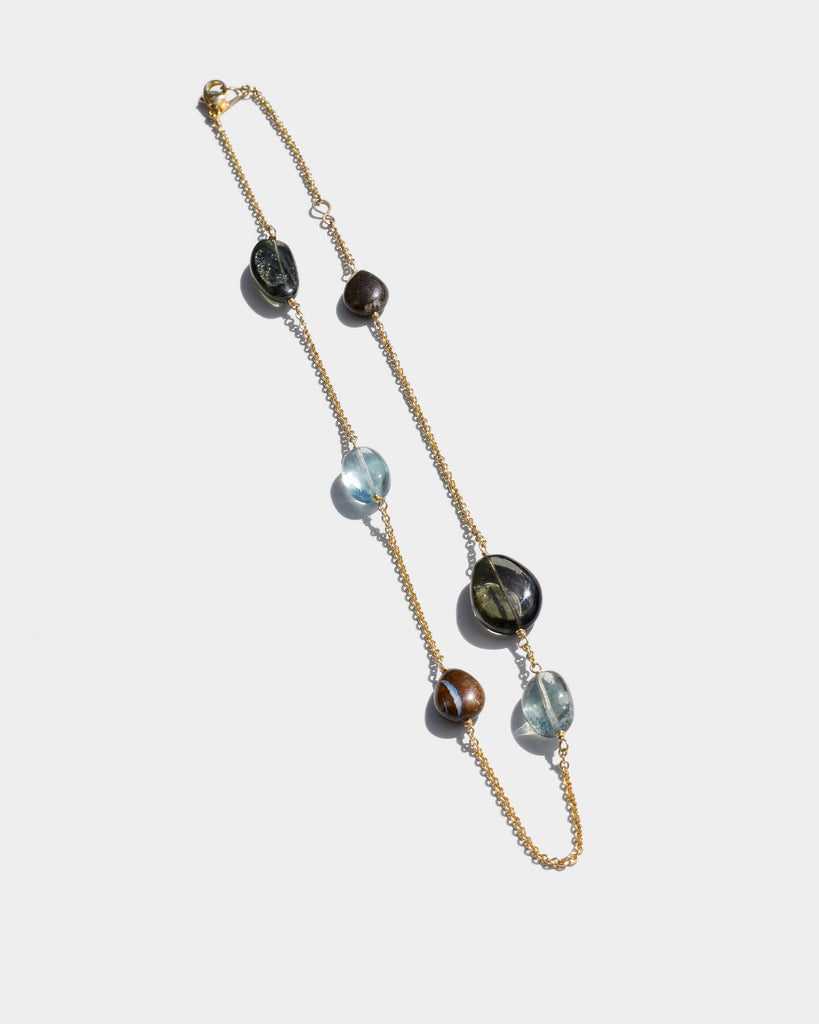 14k In Love with Two Places Necklace