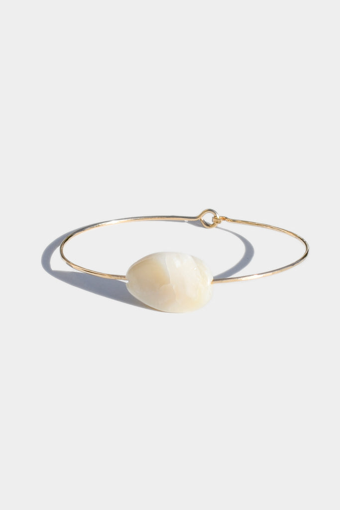 White Opal Cuff Bracelet
