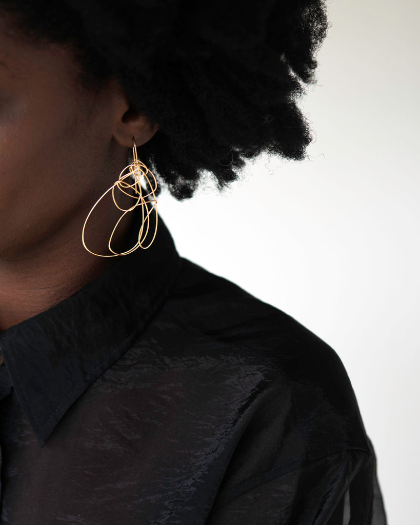 Line Drawing Earrings