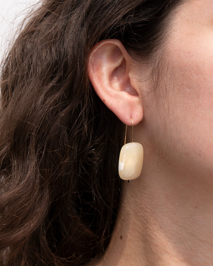 Butter Jade Drop Earrings
